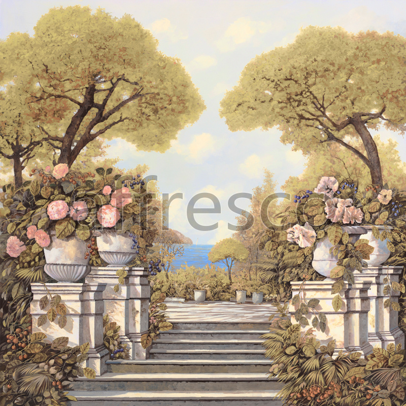 Фрески, Каталог Живописный пейзаж, арт. 6731. Фактура: Beze