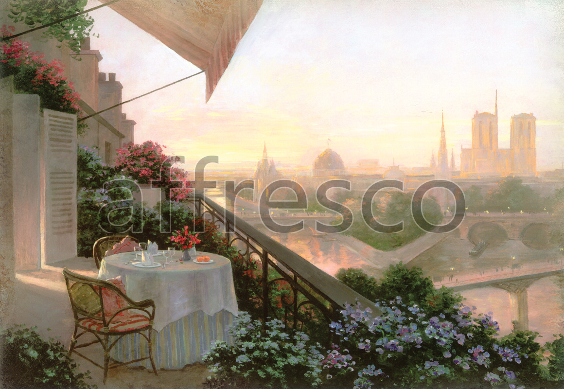 Фрески, Каталог Живописный пейзаж, арт. 6382. Фактура: Beze