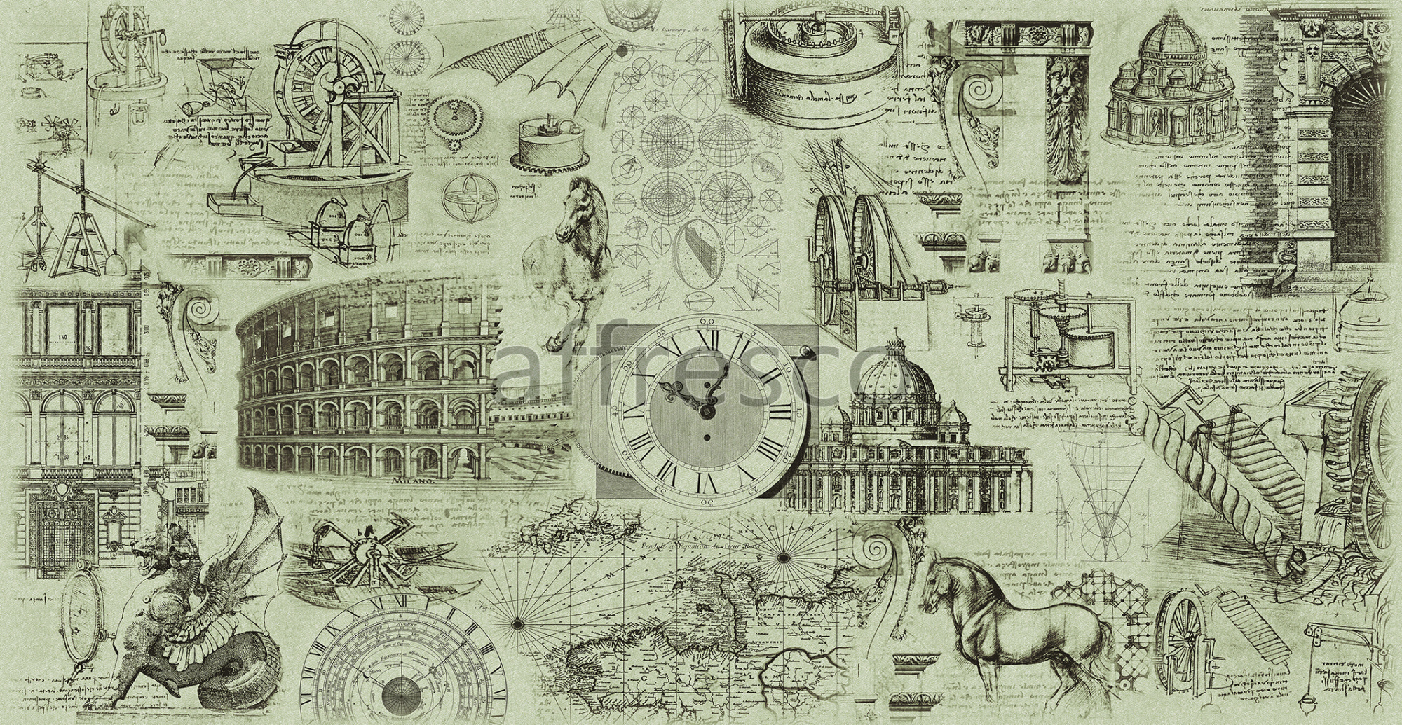 Фрески, Каталог Сюжеты, арт. ID136462. Фактура: Beze